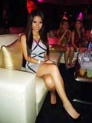 Awesome asian whore in trendy club